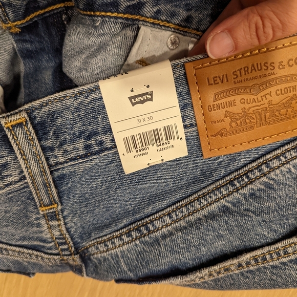 Women's Blue Jeans High Loose Flare - Picture 8 of 9